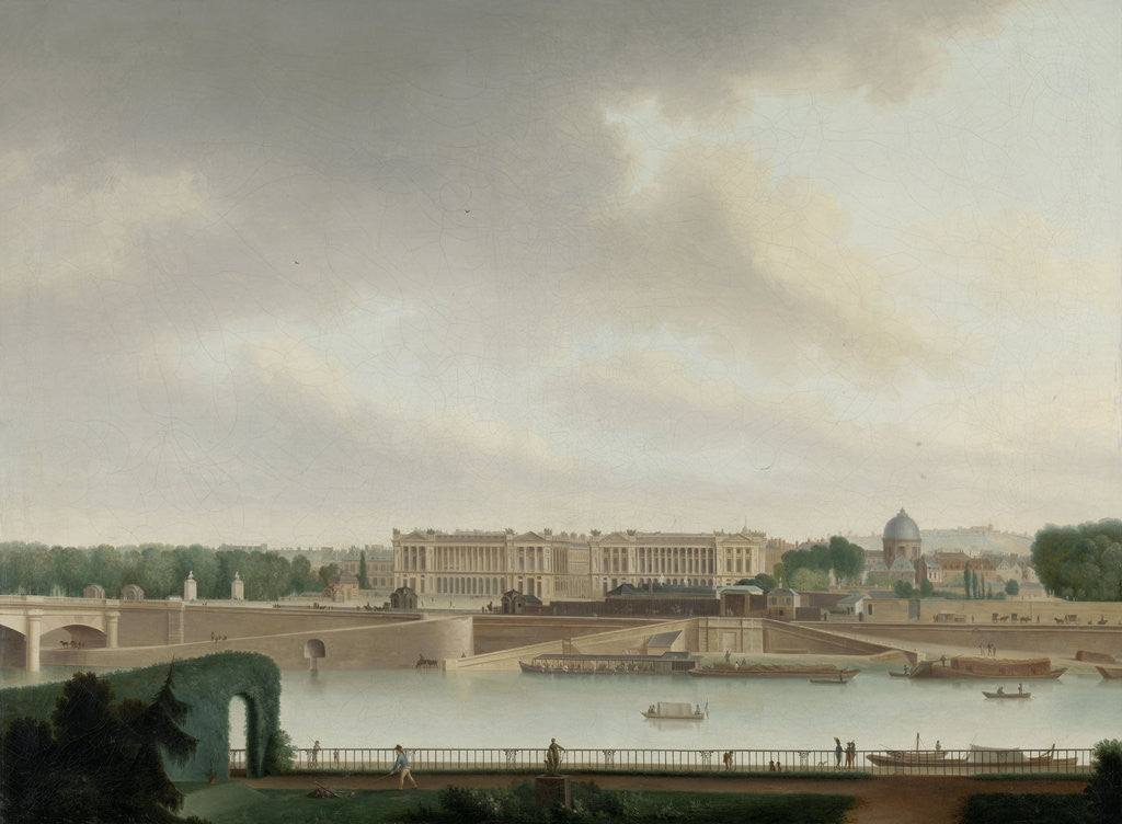 Detail of The View from the Batavian Embassy in Paris France by Josephus Augustus Knip
