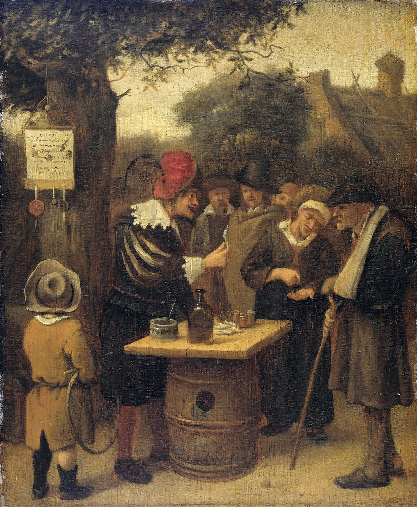 Detail of The quack by Jan Havicksz. Steen