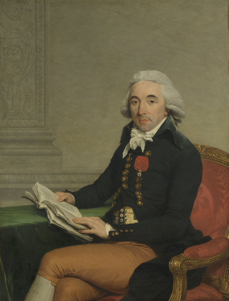 Detail of Portrait of a Man by François André Vincent