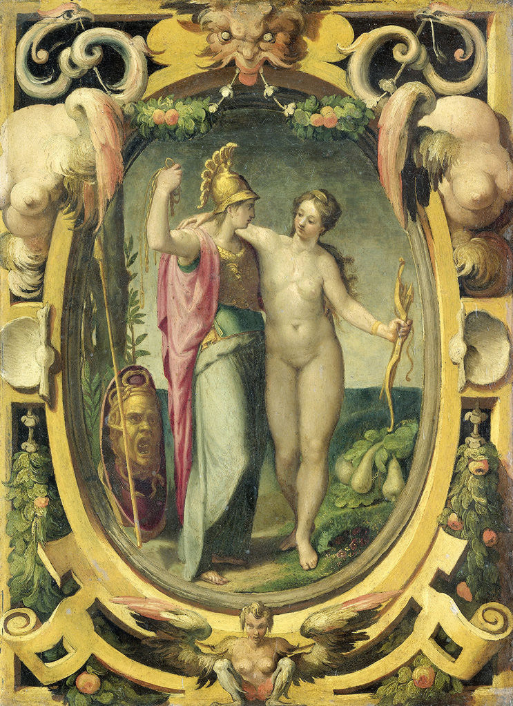 Detail of Venus and Minerva by Circle of Pellegrino Tibaldi