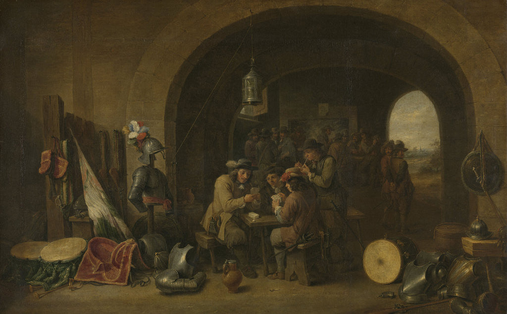 Detail of Guardroom by David Teniers II
