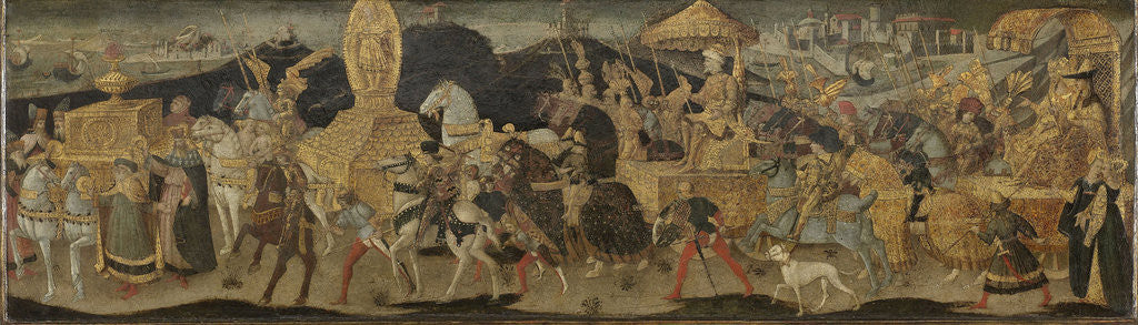 Detail of Darius Marching to the Battle of Issus by Workshop of Apollonio di Giovanni