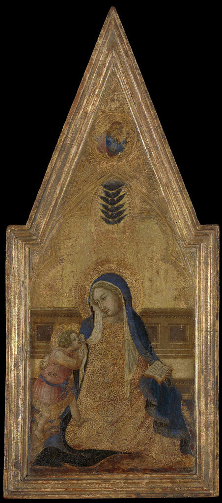 Detail of Madonna of Humility by Bartolommeo Bulgarini
