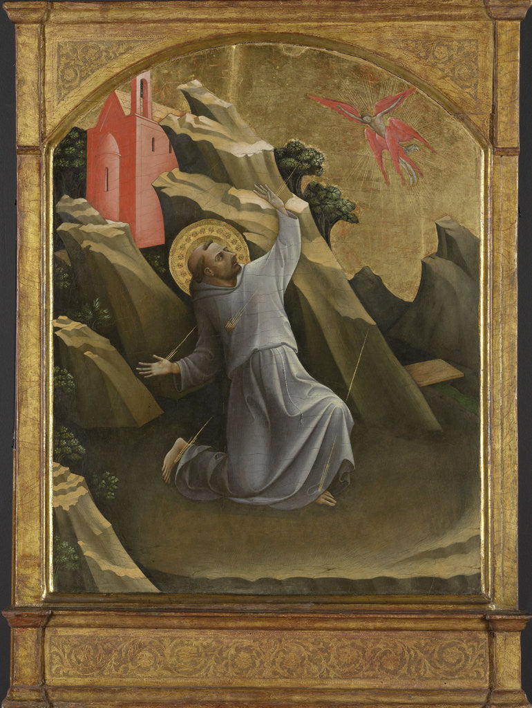 Detail of Saint Francis Receiving the Stigmata by Lorenzo Monaco