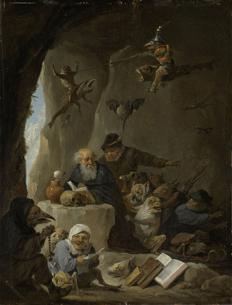 Detail of The temptation of St Anthony by David Teniers II