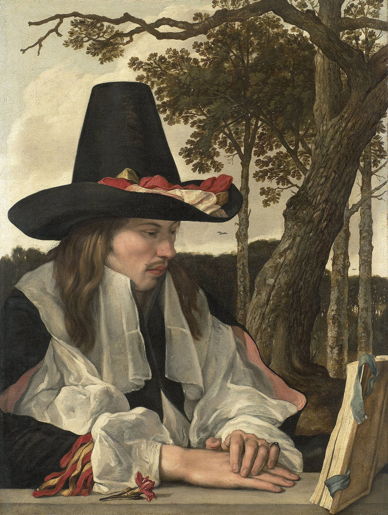 Detail of A Man Reading by Anonymous