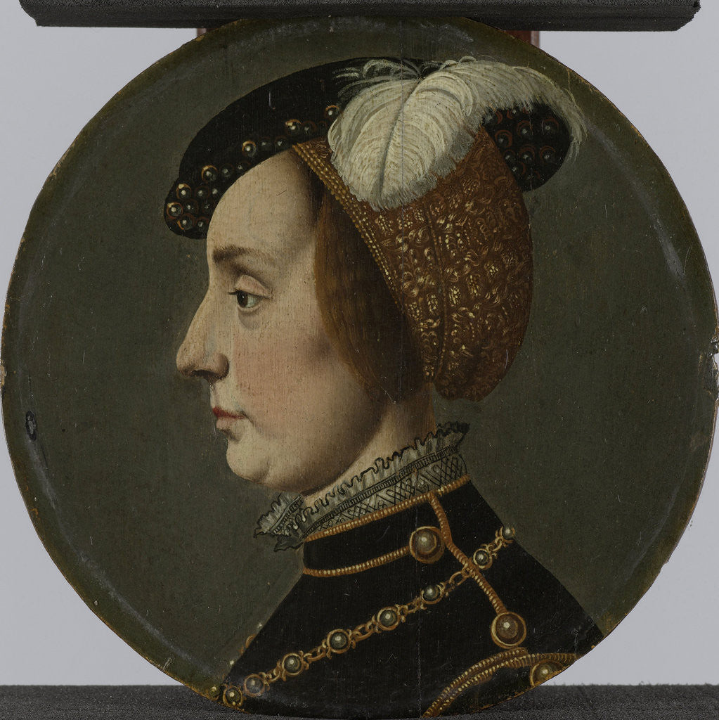 Detail of Portrait of Anna of Lorraine, Consort of René de Châlon, Prince of Orange by Anonymous