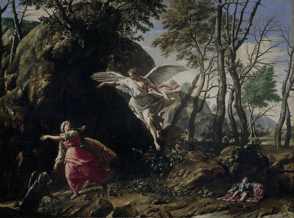 Detail of Hagar and Ishmael in the Desert by Francesco Cozza