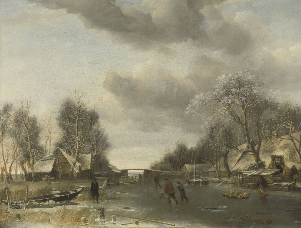 Detail of Winter Scene by Jan van de Cappelle