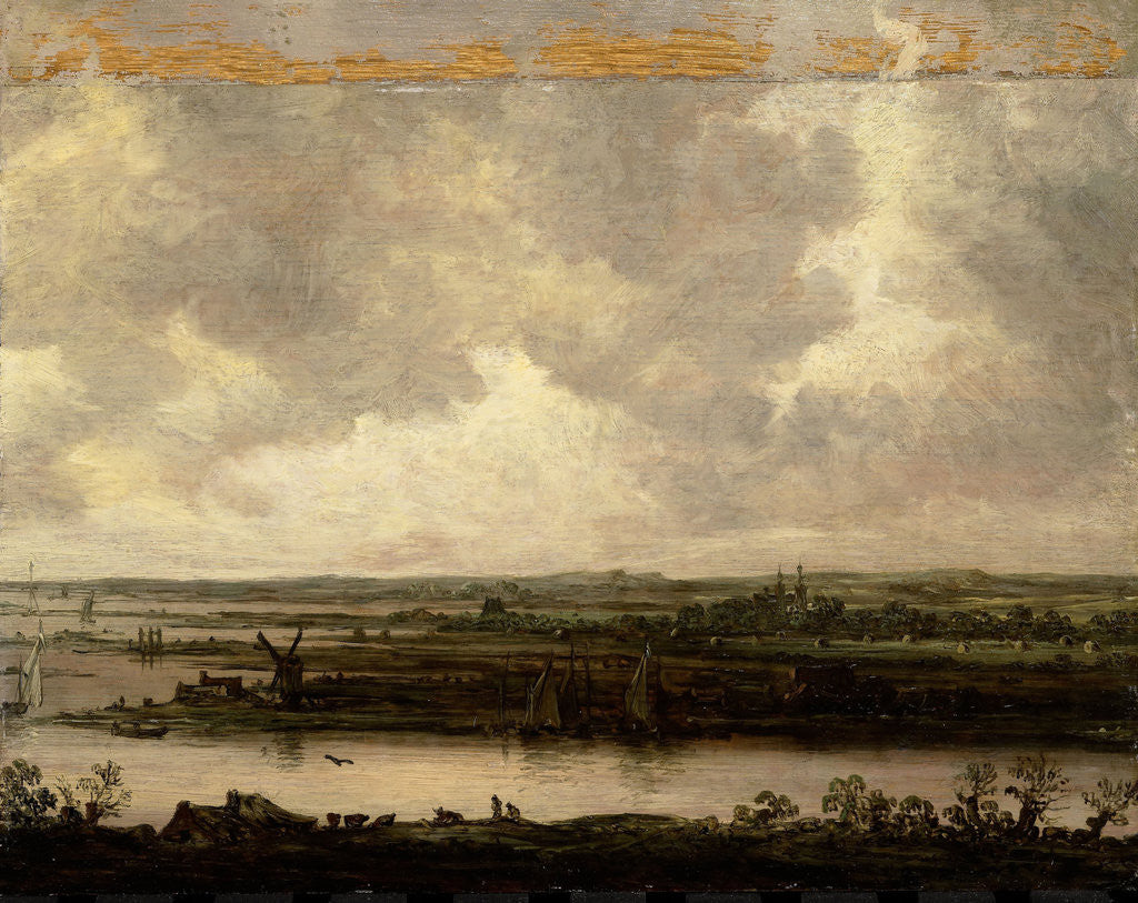 Detail of View of the Spaarne and of Haarlemmermeer, The Netherlands by Jan van Goyen