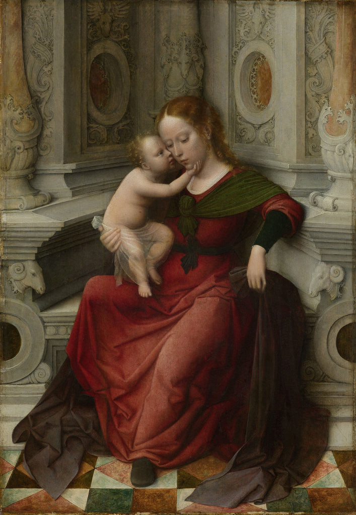 Detail of Virgin and Child by Adriaen Isenbrant