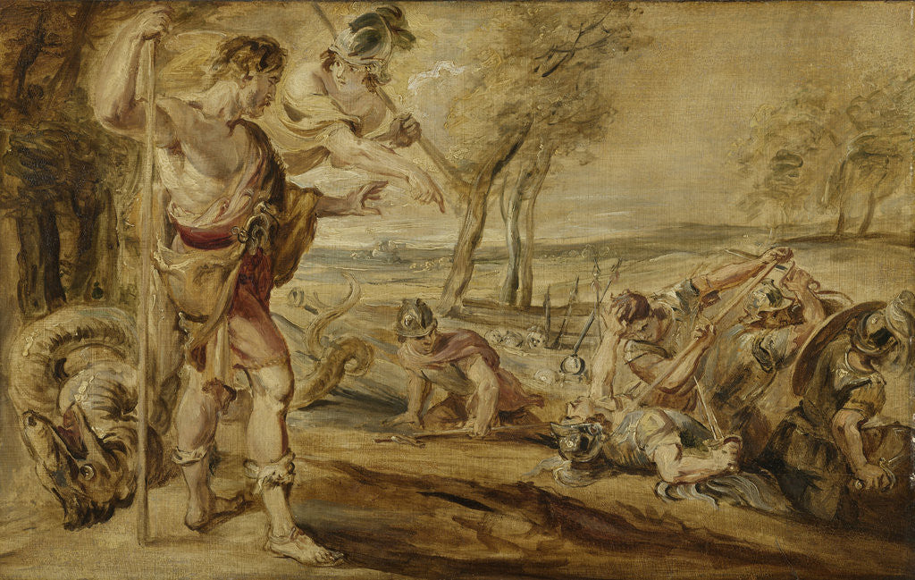 Detail of Cadmus sowing dragon's teeth by Workshop of Peter Paul Rubens