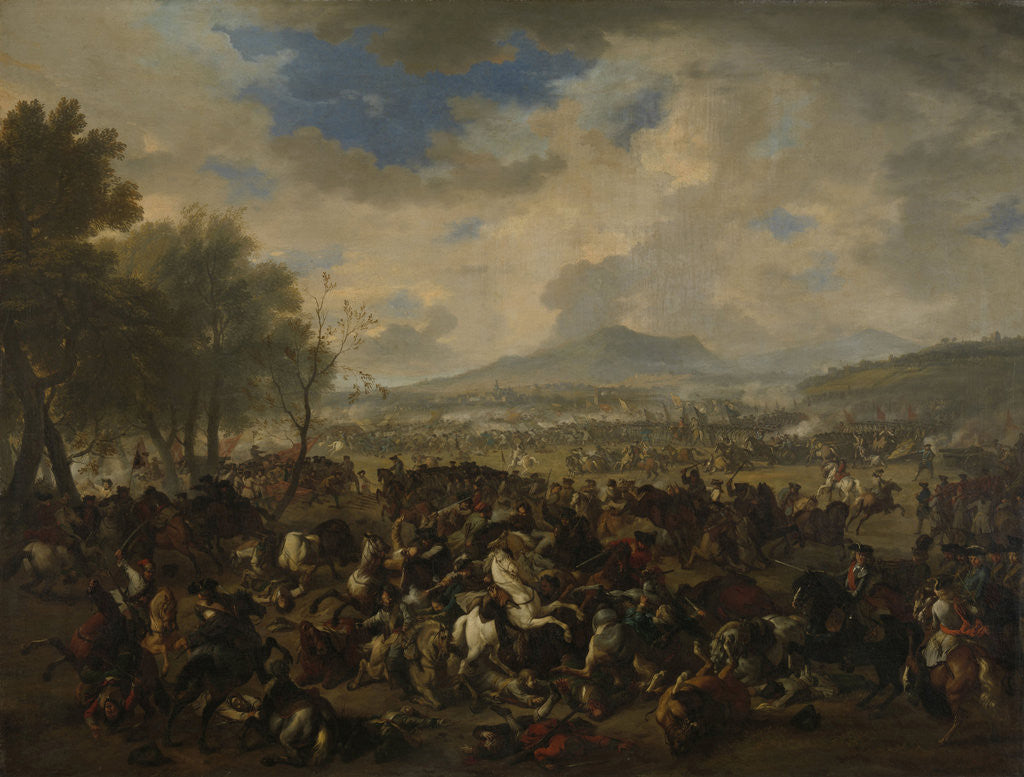 Detail of Battle at Ramillies on 23 May 1706 between the French and Allied Troops, Belgium by Jan van Huchtenburg