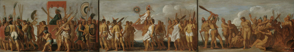 Detail of The Treatment of Prisoners of War by the Tupinamba Indians, in three scenes by Anonymous
