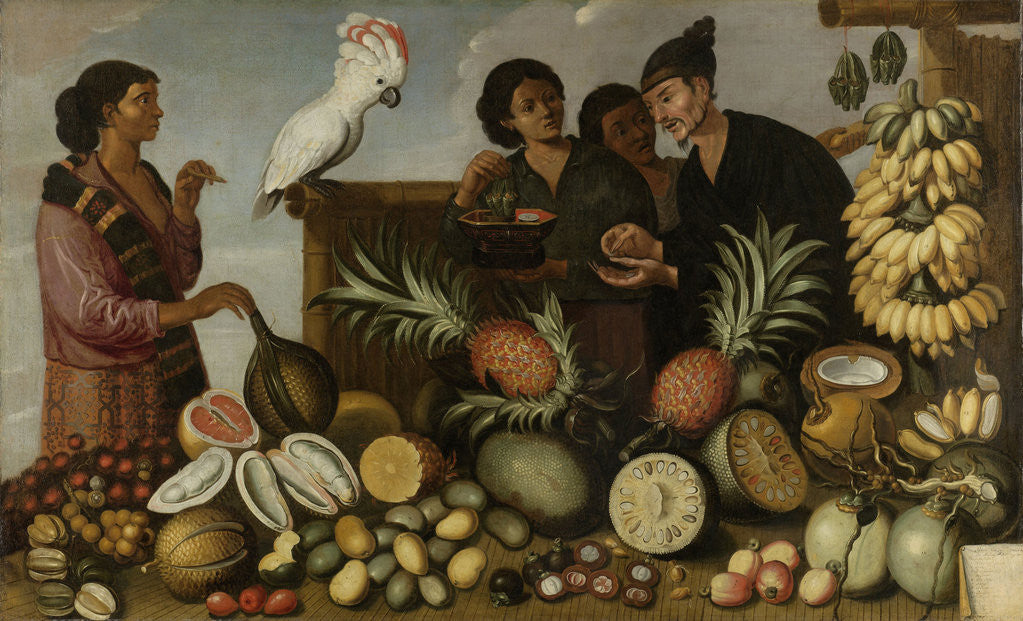 Detail of East Indian Market Stall by Albert Eckhout