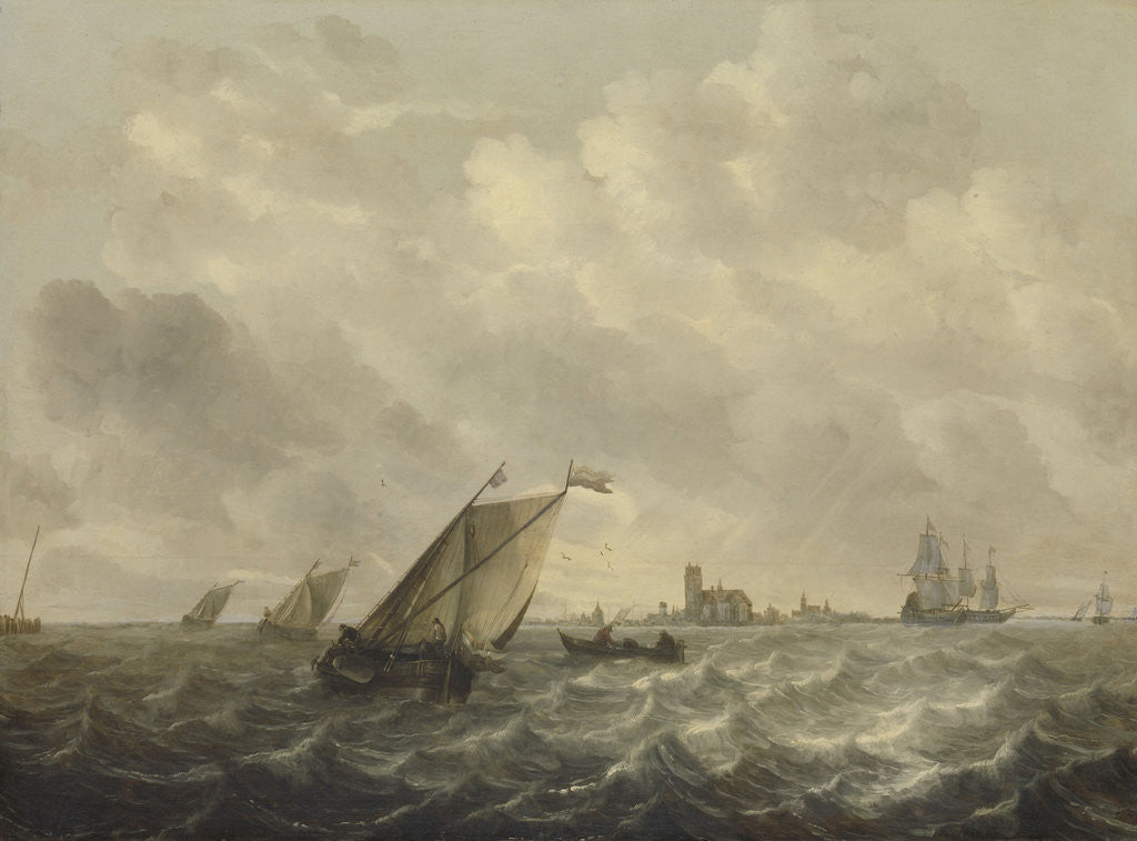 Detail of River View by Abraham Hendricksz. van Beyeren