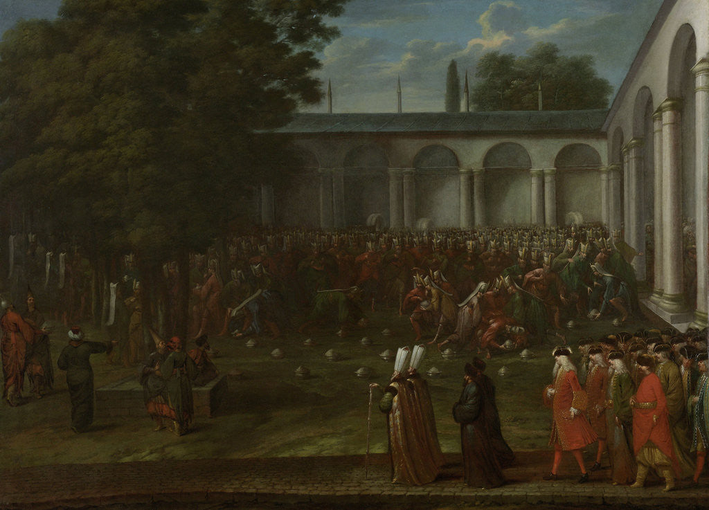 Detail of Cornelis Calkoen on his Way to his Audience with Sultan Ahmed III by Jean Baptiste Vanmour