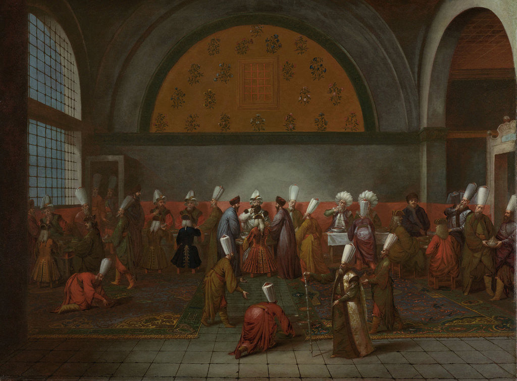Detail of The Meal in Honour of Ambassador Cornelis Calkoen by Jean Baptiste Vanmour