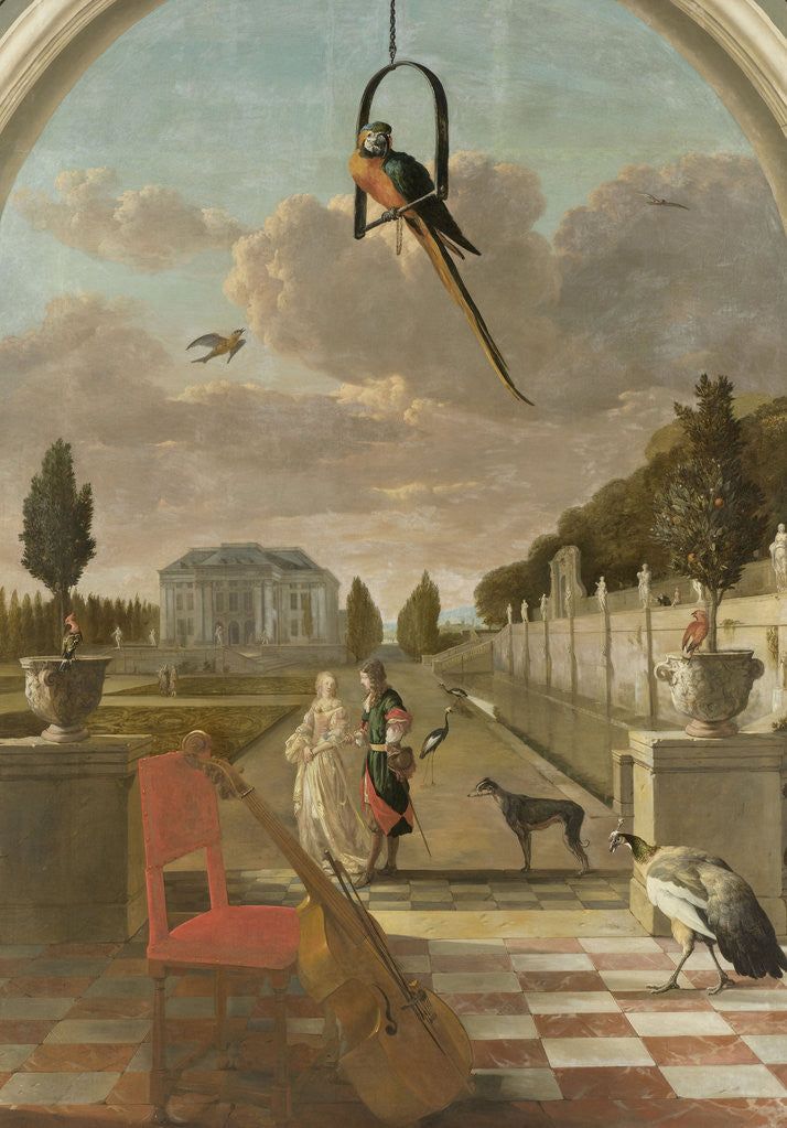Detail of Park with Country House by Jan Weenix
