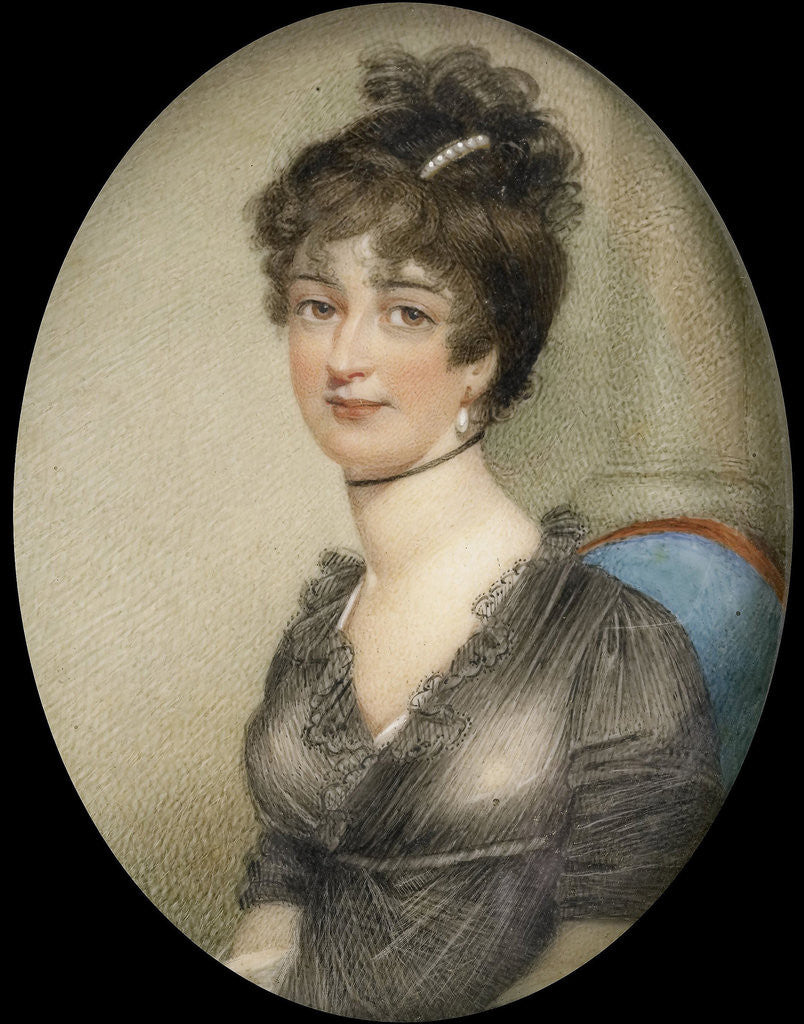 Detail of Portrait of een vrouw by Anonymous