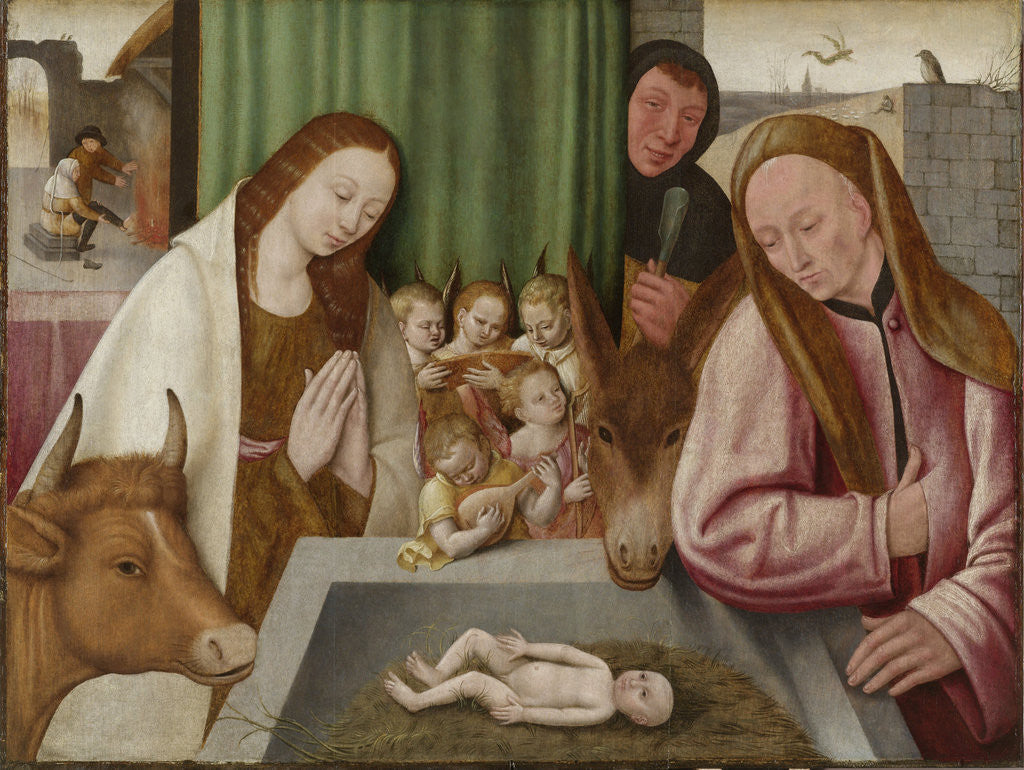 Detail of Nativity by Anonymous