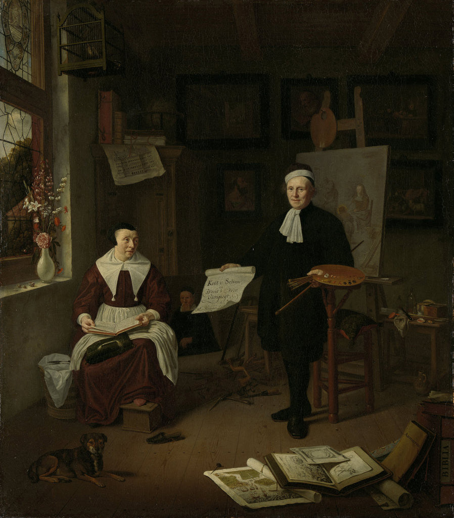 Detail of Portrait of Michiel Comans by Michiel van Musscher