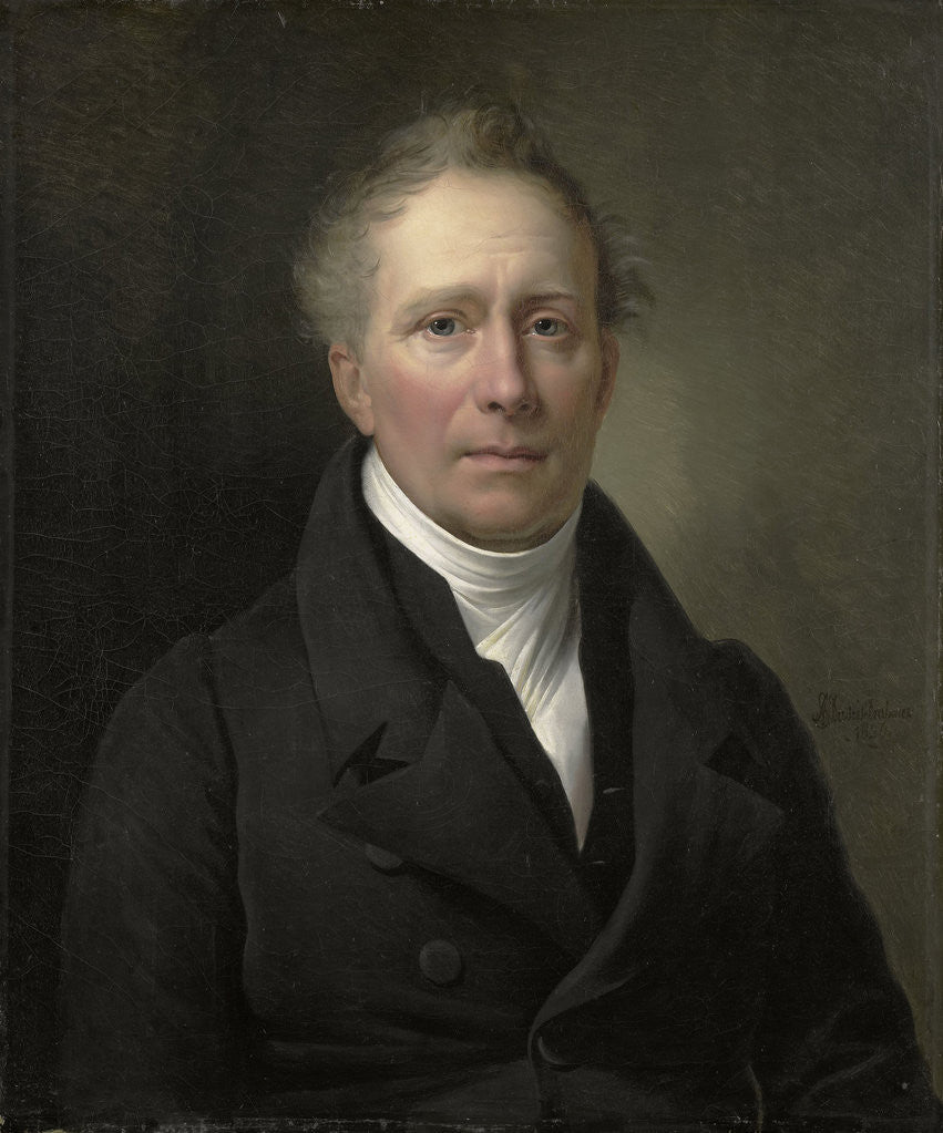 Detail of Portrait of Daniel Francis Schas, from 1814 to 1820 Member of the Board of Commerce for the Colonies by Alexandre Jean Dubois Drahonet