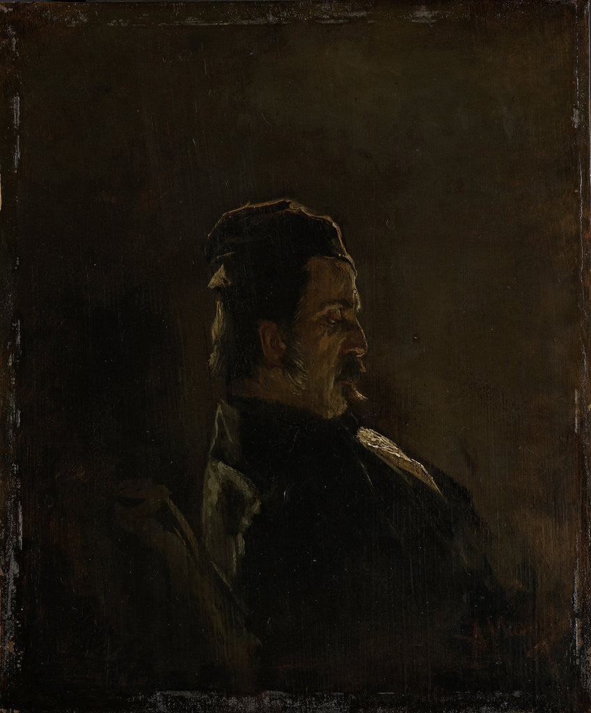 Detail of Portrait of Pieter Frederik van Os, Painter by Anton Mauve