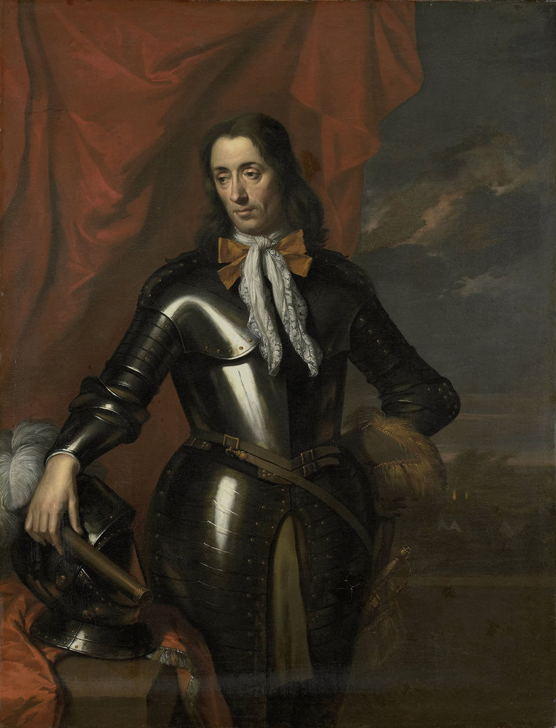 Detail of Portrait of Isaac de l'Ostal de Saint-Martin by Jan de Baen