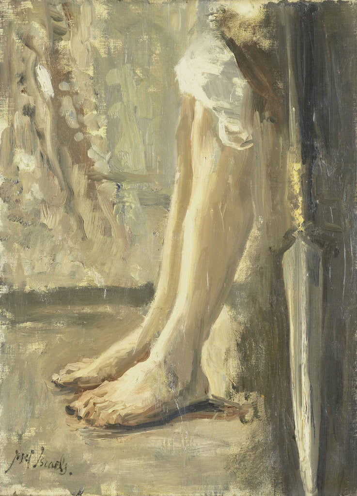 Detail of The legs of David by Jozef Israëls