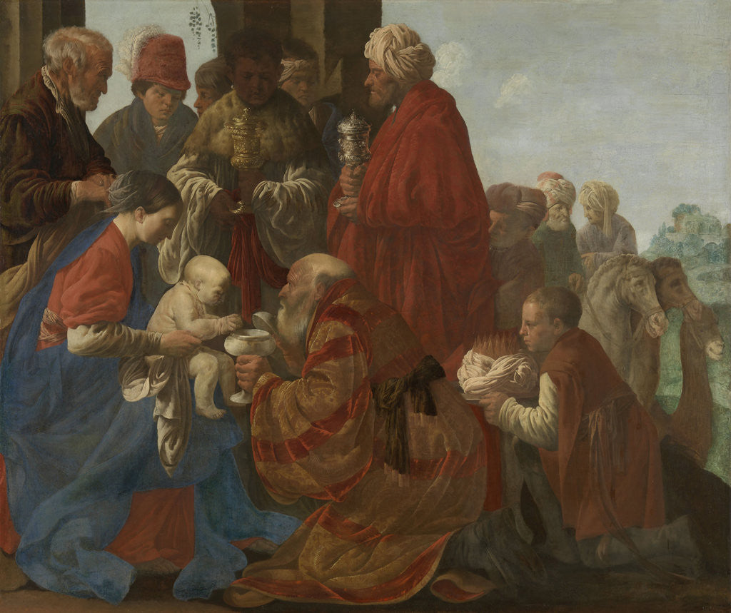 Detail of Adoration of the Magi by Hendrick ter Brugghen