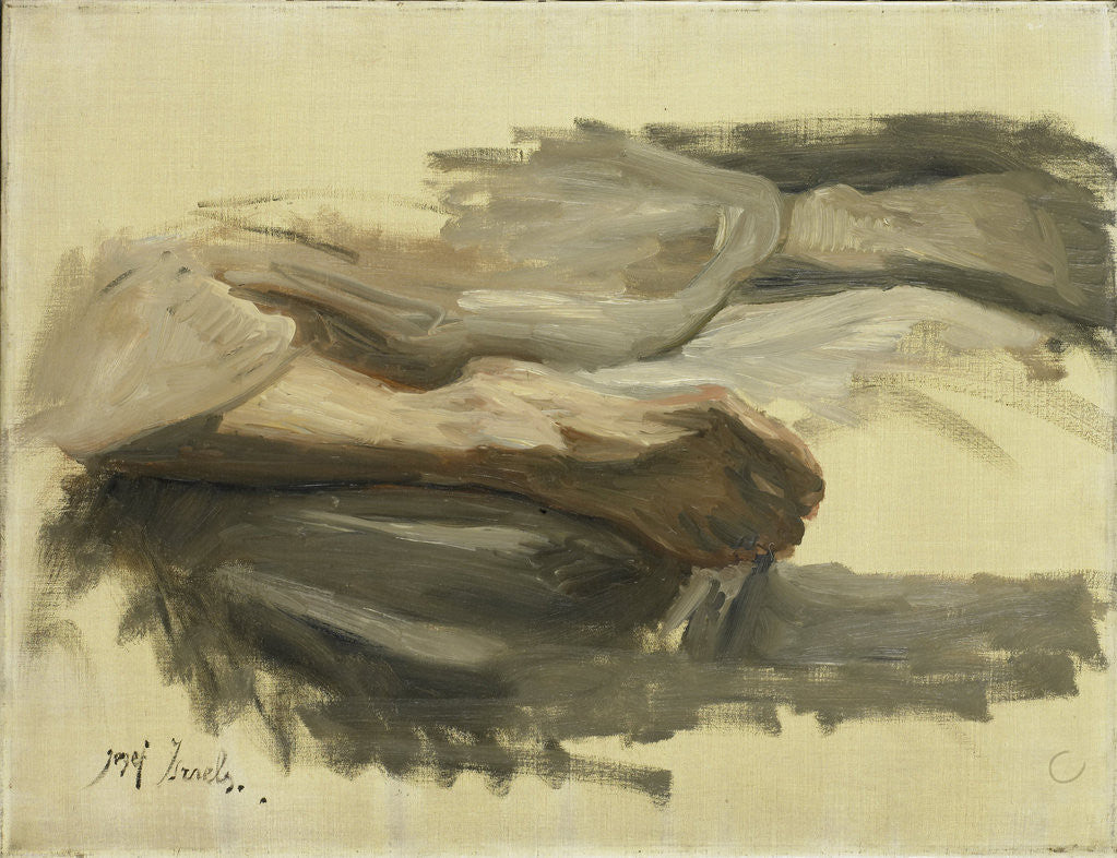 Detail of Saul by Jozef Israëls