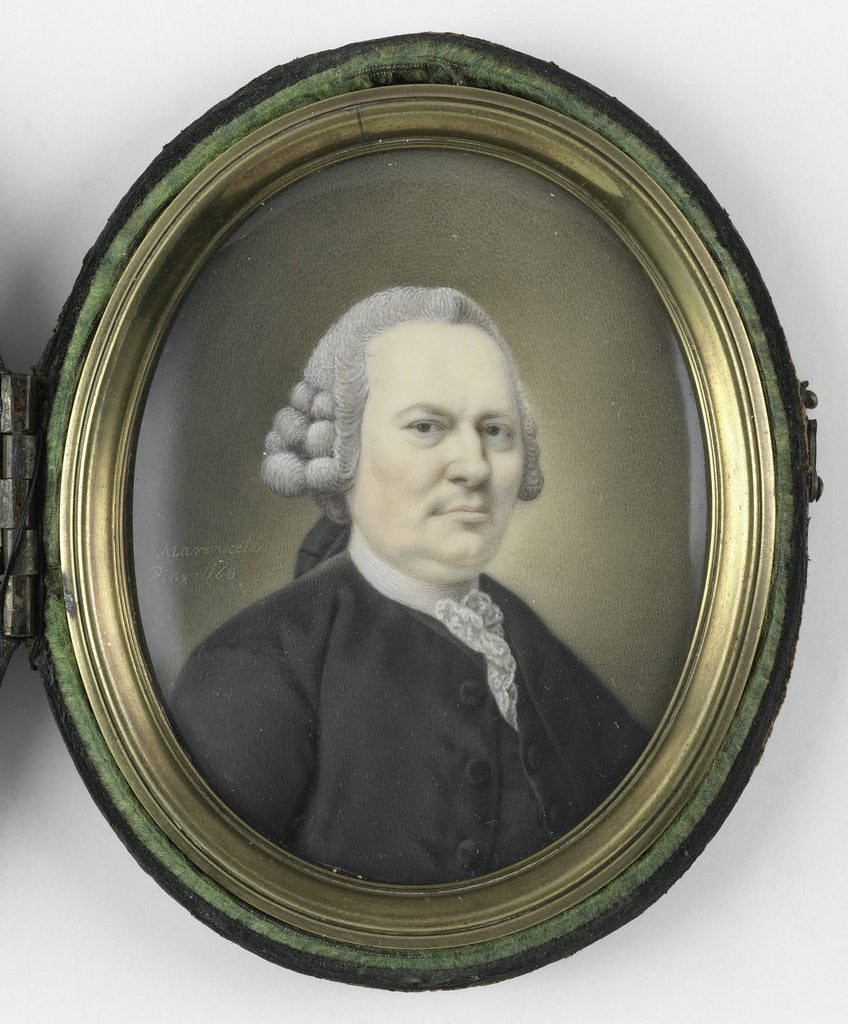 Detail of Portrait of a man, mayby a member of the Collot d'Escury or the Rappard family by Joseph Marinkelle