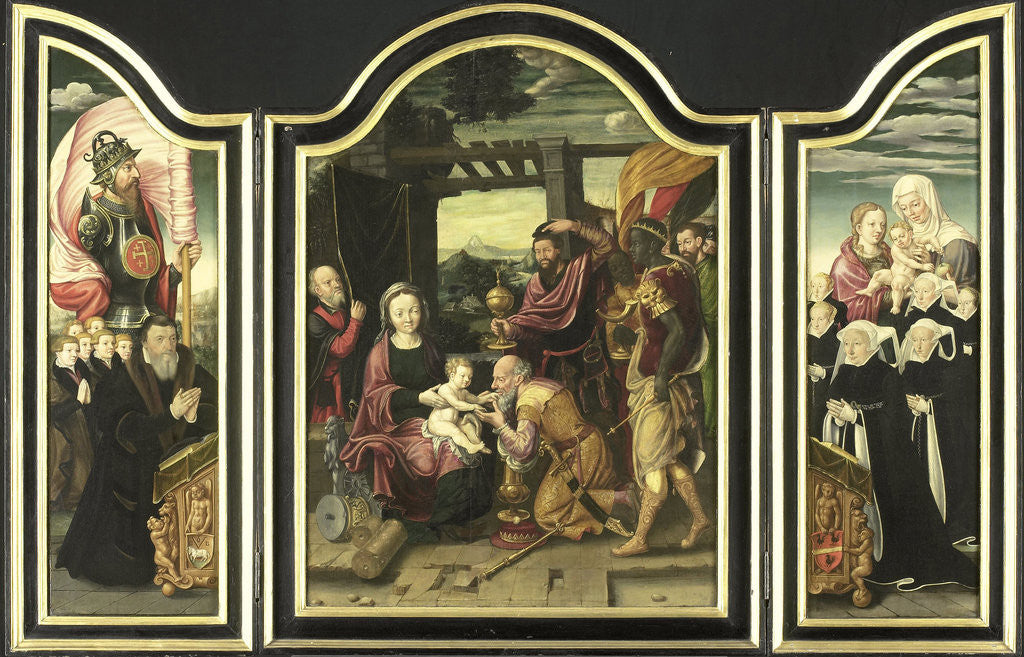 Detail of Triptych with Adoration of the Magi by Anonymous