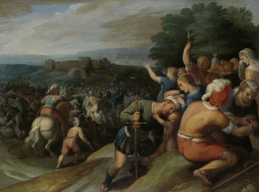 Detail of Claudius Civilis Blockades the Romans in Vetera Castra by Otto van Veen