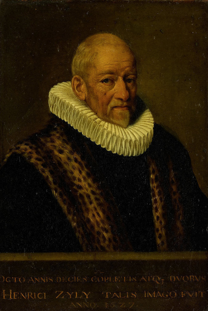 Detail of Portrait of Henricus van Zijl by Nicolaes van Borculo