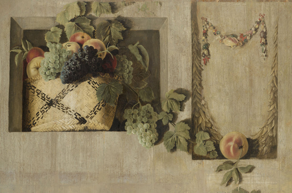 Detail of Still Life with Fruit and Flower Garlands by Jacob van Campen