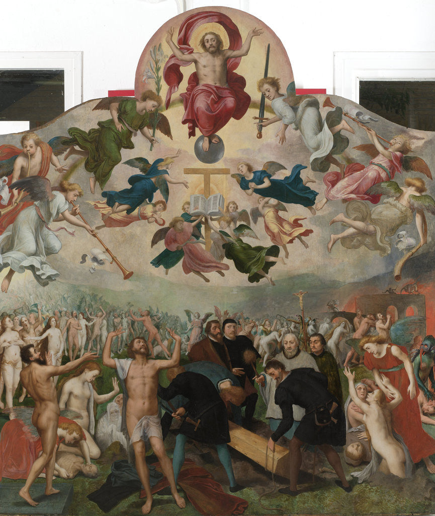 Detail of Last Judgment and the Burying of the Dead by Circle of Bernard van Orley