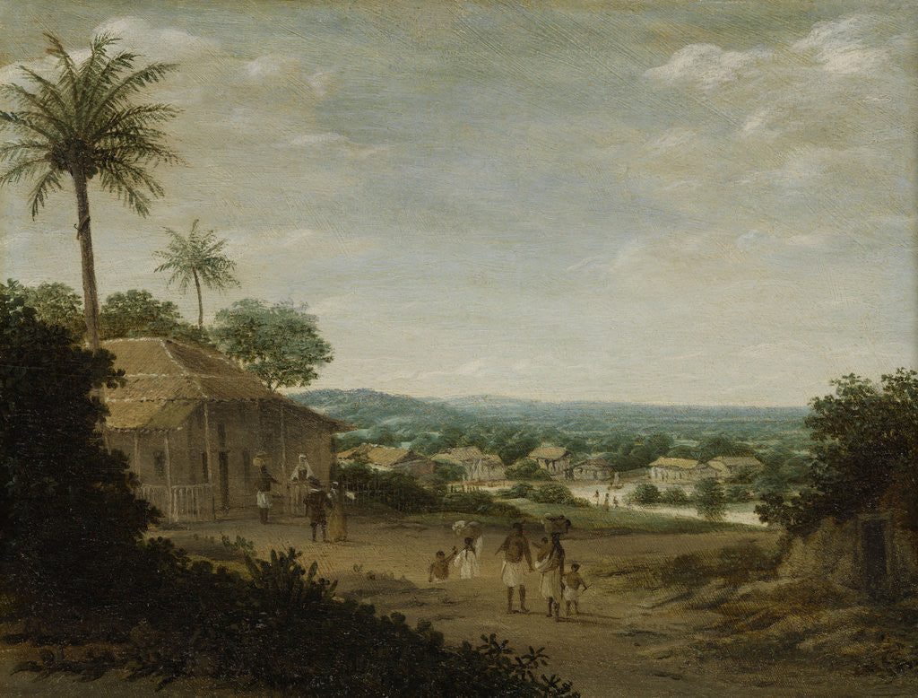 Detail of Brazilian Village, Brazil by Frans Jansz Post