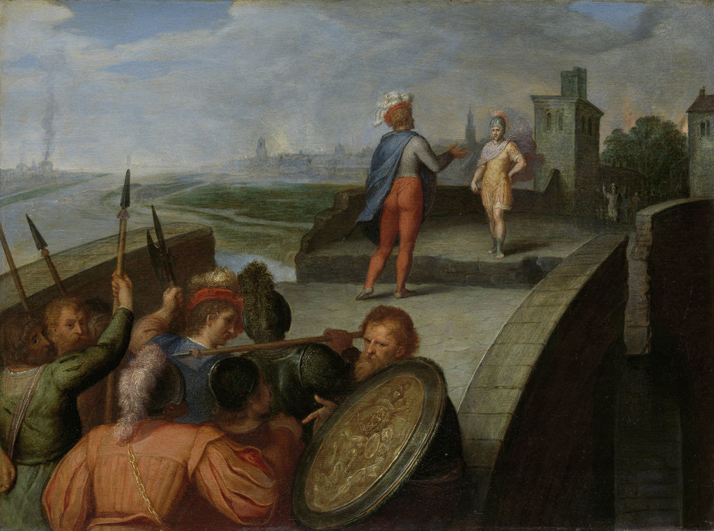 Detail of Peace Negotiations between Claudius Civilis and Cerealis by Otto van Veen