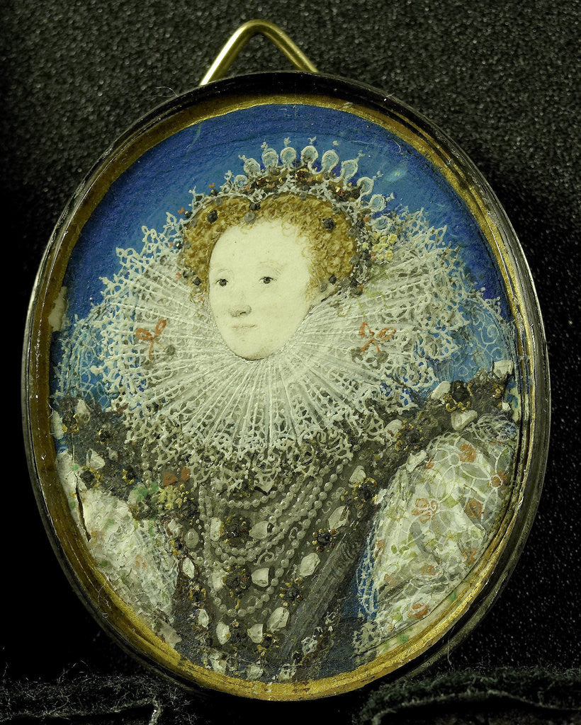 Detail of Elizabeth I by Nicholas Hilliard