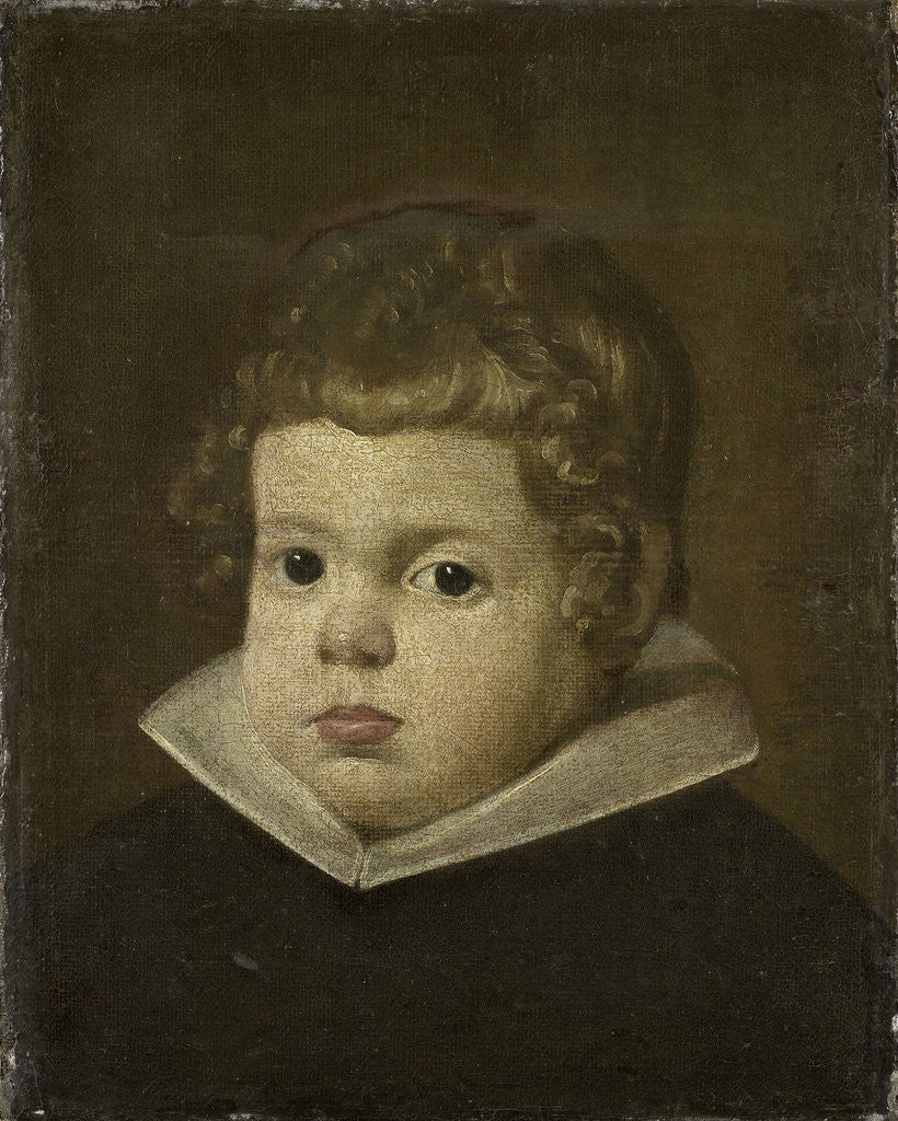 Detail of Portrait of a Boy about three years old, possibly Prince Balthasar Carlos, Son of the Spanish King Philip IV by Anonymous