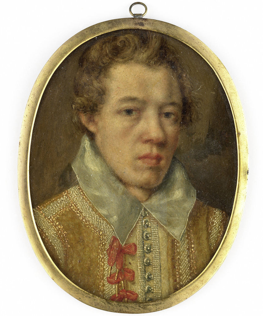 Detail of Portrait of a young man by Franz Kessler