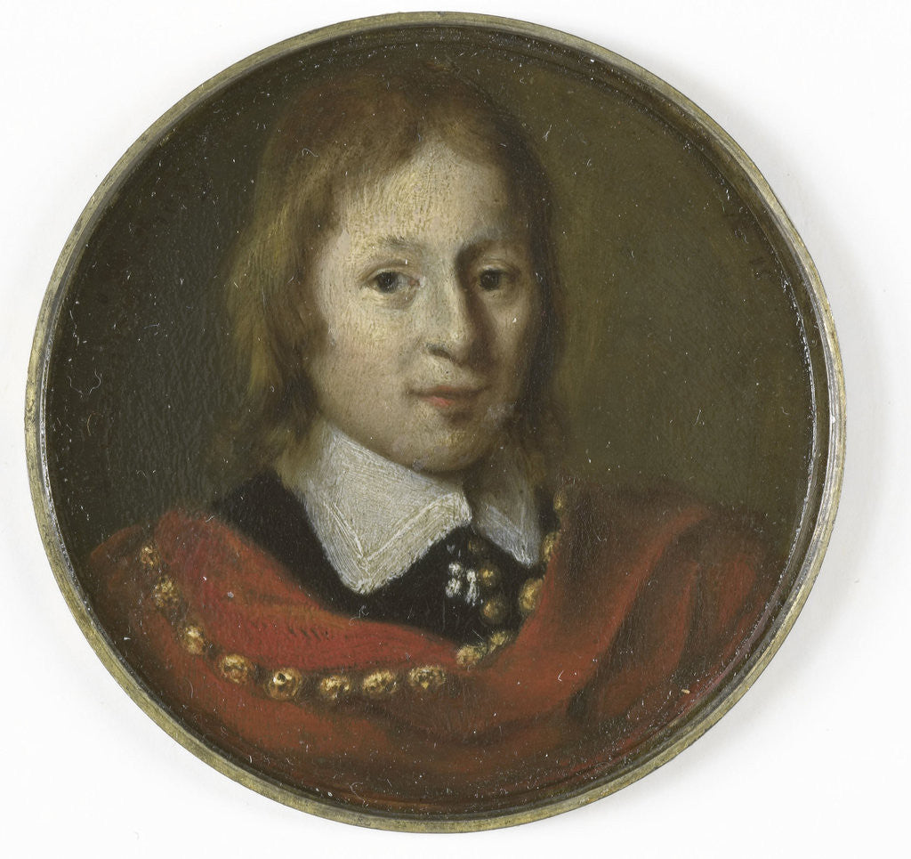 Detail of Portrait of a fifteen year old boy by Gerrit Lundens