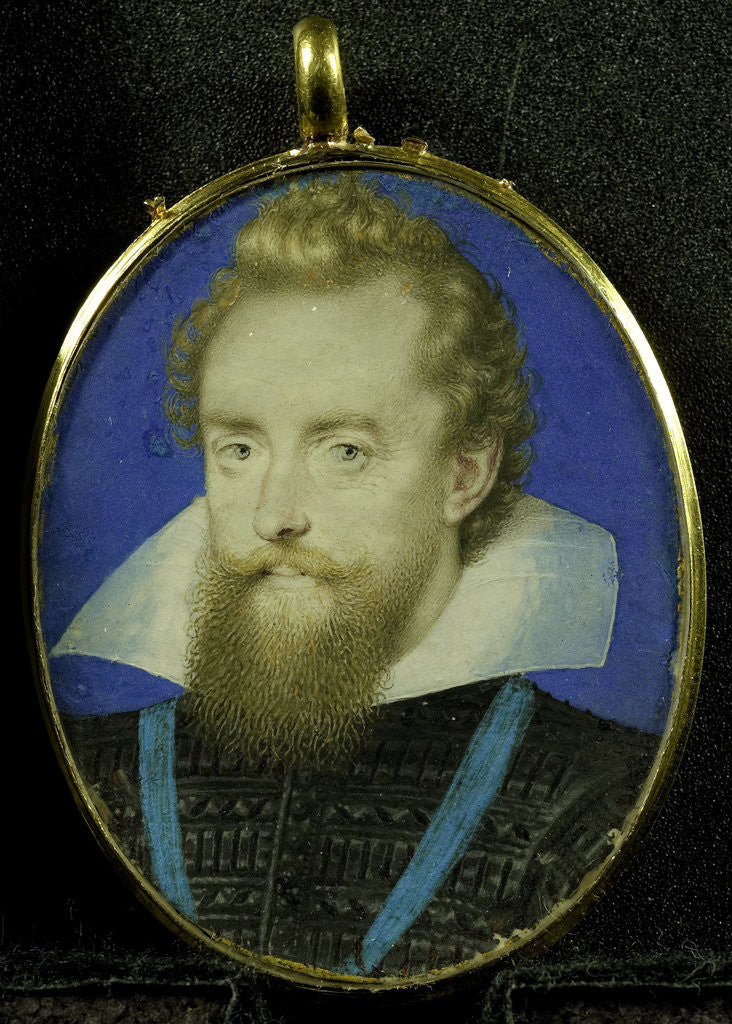 Detail of Ludovic Stuart by Isaac Oliver