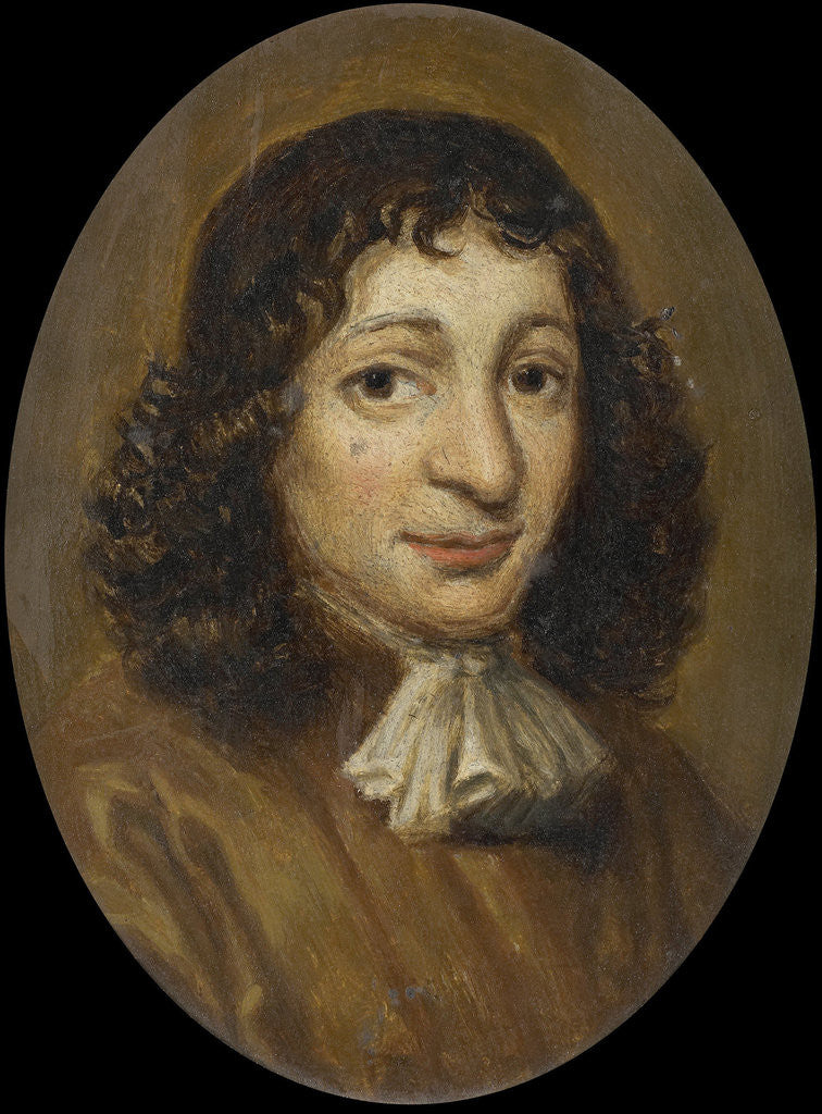 Detail of Portrait of a man by Johan Michaël Schmidt Crans