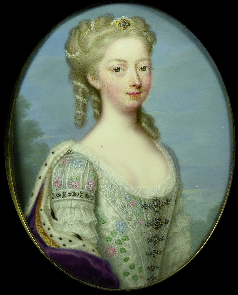 Detail of Anna, Princess of Hanover by Christian Friedrich Zincke