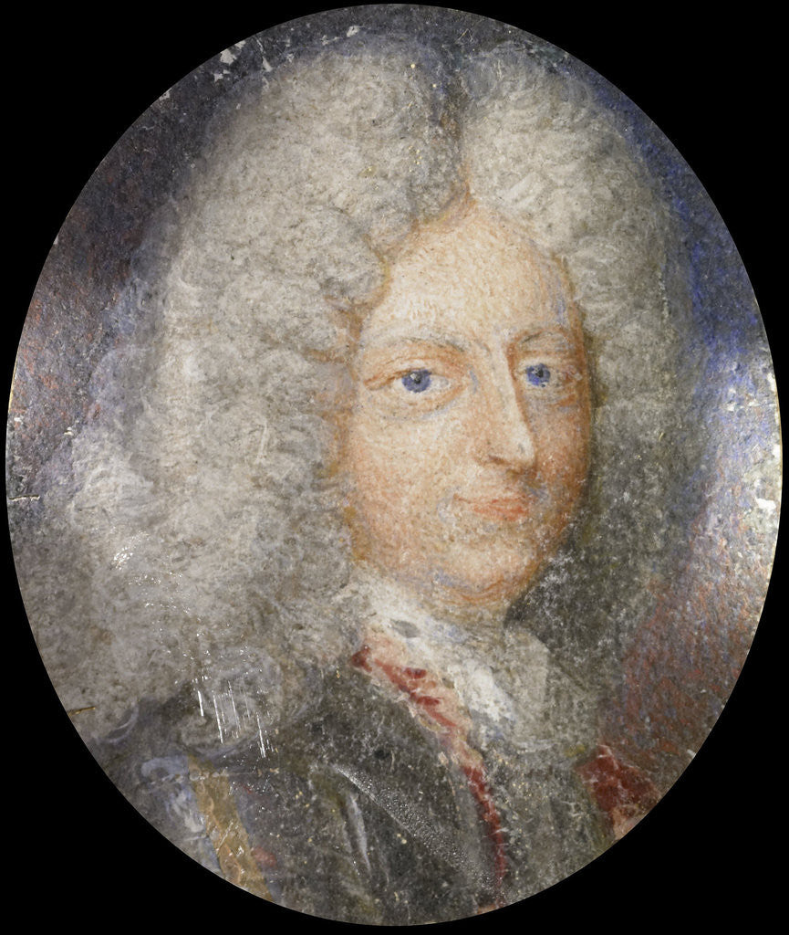Detail of Christiaan V, 1646-99, king of Denemark by Anonymous