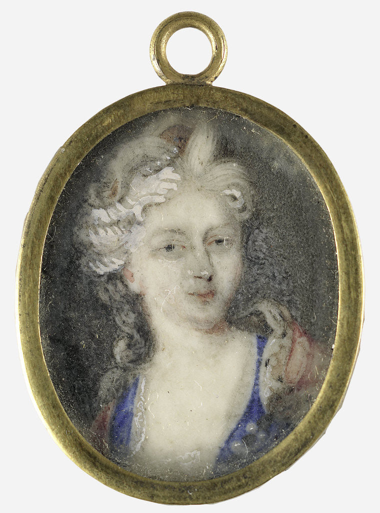 Detail of Portrait of a woman, presumably Christiane Charlotte of Württemberg by Anonymous