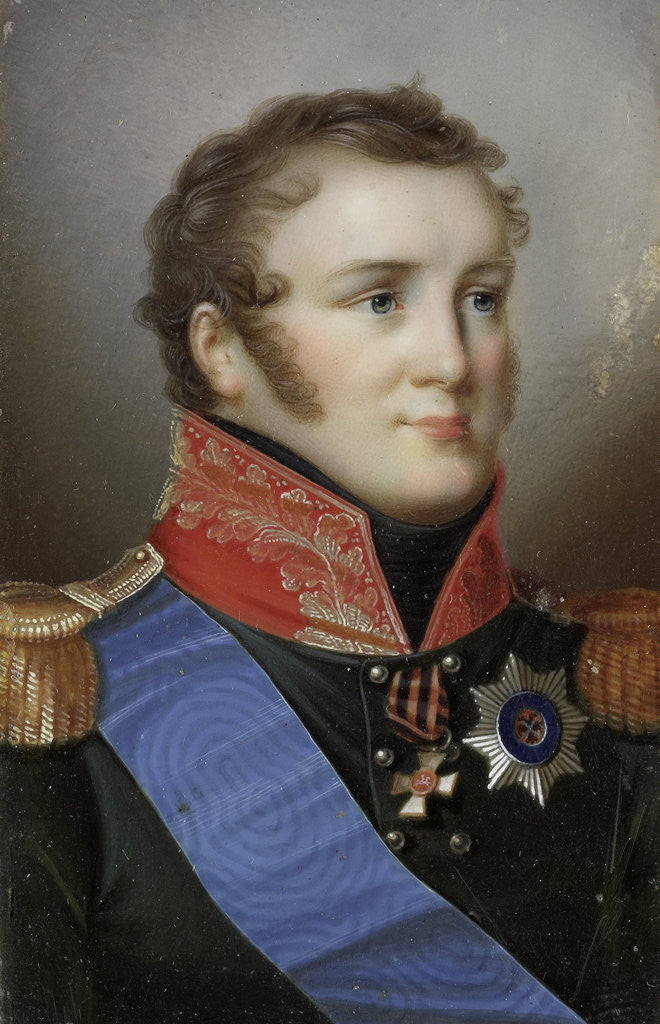 Detail of Alexander I, 1777-1825, Emperor of Russia by Domenico Bossi